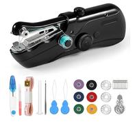 29 Pcs/Set Mini Electric Hand Sewing Machine with Sewing Accessories | Fast sewing speed, easy to use, small but strong, for clothing DIY crafts, for home and outdoor emergency