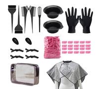 29 Pcs Tools for Hair Colouring Kit, Hair Dying Tools Kit, DIY Beauty Salon Hair Bleaching Tools Kit, for Men Women - Includes Hair Tinting Bowl, Hair Dye Brush, Ear Cover, Hair Dye Gloves, Hair Clips