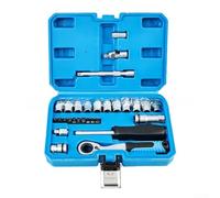29-Piece Pass-Through Socket Set with Ratchet | Premium alloy construction, polished finish, corrosion resistant, long-lasting performance, professional grade