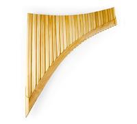29 Pipes G Key Reed Pan Flute Traditional Woodwind Instrument Bamboo Handmade Pan Pipe Bag (Color : Yellow LEFT)