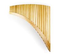 29 Pipes G Key Reed Pan Flute Traditional Woodwind Instrument Bamboo Handmade Pan Pipe Bag (Color : Yellow RIGHT)