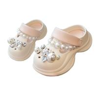29 Trendy Summer Casual Shoes for Kids, Perfect for Everyday and Leisure Activities. Ideal for Children Aged 4 to 16 Years. Comfortable Design with Closed Non-Slip Baby Shoes, White, 1 UK