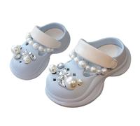 29 Trendy Summer Casual Shoes for Kids, Perfect for Everyday and Leisure Activities. Ideal for Children Aged 4 to 16 Years. Comfortable Design with Closed Non-Slip Baby Shoes, blue, 8 UK Child