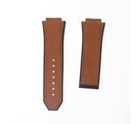 29 X 19Mm Leather Watch Strap Rubber Wristband Silicone Watchband for Hub-Lot B-I-G B-A-N-G Classic Fu-Sion Series-#2/#2