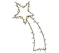 (29 x 61 cm) vidaXL Christmas Lights Shooting Star Silhouette Decoration 80 LEDs Warm White