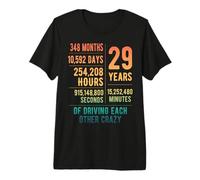 29 Years Married Funny 29th Wedding Anniversary Premium T-Shirt