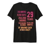 29 Years Married Funny 29th Wedding Anniversary Premium T-Shirt