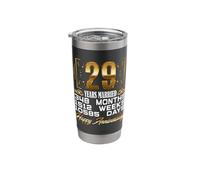 29 Years Married Funny 29th Wedding Anniversary Stainless Steel Insulated Tumbler