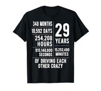 29 Years Married Funny 29th Wedding Anniversary T-Shirt