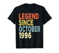 29 Years Old Legend Since October 1996 Tees 29th Birthday T-Shirt