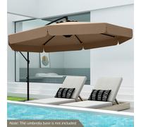 290 cm Cantilever Umbrella Easy Tilt Garden Parasols For Pool Garden Deck