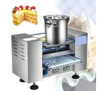 2900W Commercial Thousand Layers Cake Skin Maker, 6/8 Inch Automatic Crepe Machine with Thickened Stable Base, Uniform Heating Easy Clean for Restaurant Dessert Store(8in)