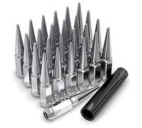 2907-25AM Chrome 1-Pc Hex Spike Lug Nut