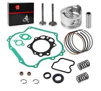290cc Engine Rebuild Kit Piston & Ring Gasket Seal Intake Exhaust Valve Compatible with Club Car Golf Cart DS Predent FE290 1016459-01 1023047-01 1016447 1016448 1023047-01 6751