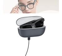 290mHa Camera Glasses with Charging Case, 800w Camera HD Video Recording, Photography, Real-Time Translation Voice Assistant, Meeting Transcriber(Grey,Non-prescription)