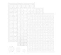 290PCS Self Adhesive Screw Caps White,Non-faded White Hole Cover Pvc Dustproof Sticky Screw Covers 12mm, 15mm, 21mm for Furniture Screws & Cabinets,Desk,Wall,Furniture Stickers