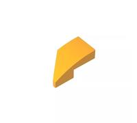 29119 Ornaments Slope Curved 2x1 with Stud Notch Right 50 Pieces GDS-1492 Compatible with Lego Building Blocks Color:Bright Light Orange