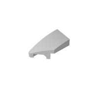 29120 Ornaments Slope Curved 2x1 with Stud Notch Left 50 Pieces GDS-1493 Compatible with Lego Building Blocks Color:Light Bluish Gray