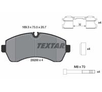 2920002 Front Brake Pad Set Fits Mercedes Vw Sprinter 4-T 3 5-T 4 6-T Crafter