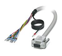 2926027 cable D-sub 9pin female, cable PVC L: 1m grey 1:1 connection PHOENIX CON