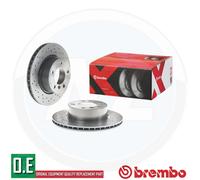 2x BREMBO 09.9752.1X Brake Disc Front Vented Fits BMW 1 Series 3 Series 5 Series