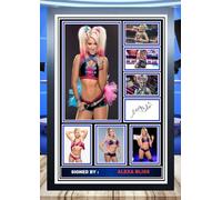 (293) Elexa Bliss Wrestling Legend Signed Framed Autograph Signature A4 (21 X 297 CM) Art Work Wall Art Display (REPRINT) #####