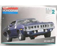 #2943 Monogram 1971 Hemi Cuda 1/24 Scale Plastic Model Kit,Needs Assembly