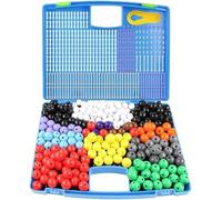 296-Piece Ball and Stick Chemistry Molecular Model Kit Inorganic Crystal & Atom Set for STEM Experiments Teaching Demonstration