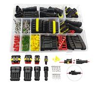 296pcs HID Waterproof Terminal Electrical Automotive Wire DT Connector Plug Kit Compatible With Auto Car Marine Replacement Parts 1-6pin
