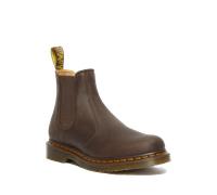 2976 Yellow Stitch Crazy Horse Chelsea Boot in Dark Brown
