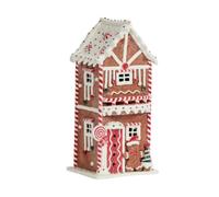 29cm Battery Operated Gingerbread Candy House with Warm White LEDs Samuel Alexander Brown One Size