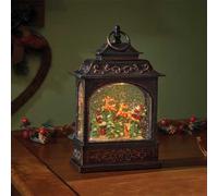 29cm Battery Operated LED Christmas Flying Santa Lantern Decoration Samuel Alexander Brown One Size