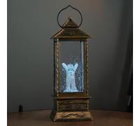 29cm Dual Powered Light up Christmas Water Spinner with The Snowman & RGB LEDs