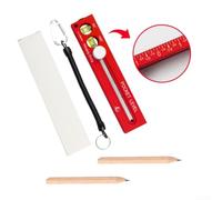29cm Engineer Square Ruler Aluminum Body Metric Inch Scales(red) | Dual measurement system, cm/mm on one side, inches on reverse, conversion ready, UK metric for imperial mix