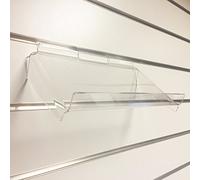 29CM Long New Acrylic Angled SLATWALL SLATBOARD Shelves Display Mobile Phones Accessories (1)