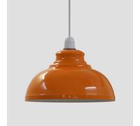 29Cm Orange Lamp Shade Metal Ceiling Light Shade Modern Pendant Lampshade E27 Easy Fit