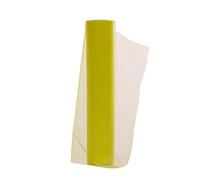 29cm x 25m Organza Roll Snow Sheer Fabric - Glitter Roll for Christmas Chair Bows, Table Runners, Dress Accents, Crafting Supplies for Ribbons, Party Favours, Yellow