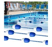 29ft CommercialSafety Floating Divider Rope with Hooks & BuoysWaterResistant for EnhancedSafety Perfect for Public & Private Swimming s