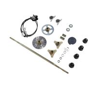 29in Go Kart Rear Live Axle Assembly Compatible With 50cc 70cc 90cc ATV | Fits 50cc 70cc 90cc ATV; Includes Sprocket Chain Brake Disc Caliper And Wheel Hubs
