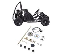29in Go Kart Rear Live Axle Complete Assembly Kit, Axle Sprocket Chain Brake Disc Caliper Wheel Hubs Replacement for ATV Quads for Go Kart Quad Trike Drift Bikes