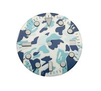 29mm Disc for Seiko Modified Dial Luminous Luminous for 8215 Movement AB1(Ab1-1skyblue-29mm)