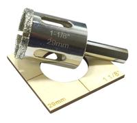 29mm Hole Saw for Tile For Sink Hole for Taps Guide Holds Holesaw In Place When Drilling Pro Grade Multi Use Diamond Grit Hole Saw For Porcelain Granite Ceramic Glass Tile Bottles Blocks