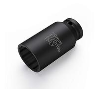 29mm Socket 1/2 Drive, 1/2 Inch Impact Drive 12-Point Deep Axle Nut Socket Set Metric, CR-MO for Easy Removal of Axle Shaft Nuts (29MM)