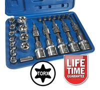 BlueSpot 01529 29 PCE Torx Socket & Bit Set