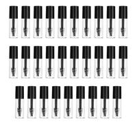 29PCS Empty Mascara Tubes with Wands, 1.2ml Refillable Eyelash Oil Containers for Castor Oil, Mini Mascara Tube Bottles with Brush for Travel & Home Use (Black)