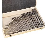 29pcs HSS Chucking Reamer Set, 1/16"-1/2" by 1/64", Straight Shank/Flute, Right Hand Cut, for Hole Processing in Lathes, Drill Presses, Milling, Screw Machines & Machining Centers