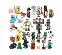 (29pcs) Kids Christmas Minecraft Mini Figures Building Blocks Toys Surprise Xmas Gifts