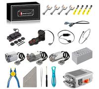 29PCS Power Functions Motor Set and Battery Box Compatible with Lego Technic, Train/Monster/M/L/XL Motor(STEM+Technic) Engine Motorized Set for Construction Building Block Lovers