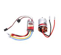 29T RC Brushed Motor and 60A Speed Controller | Easy to replace, sealed bearings, high stability, robust performance, fits and Axial