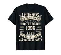 29th Birthday Gifts for Men 29 Years Old Bday October 1996 T-Shirt